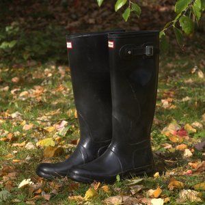 Hunter Original Glossy Tall Black Rain Boots